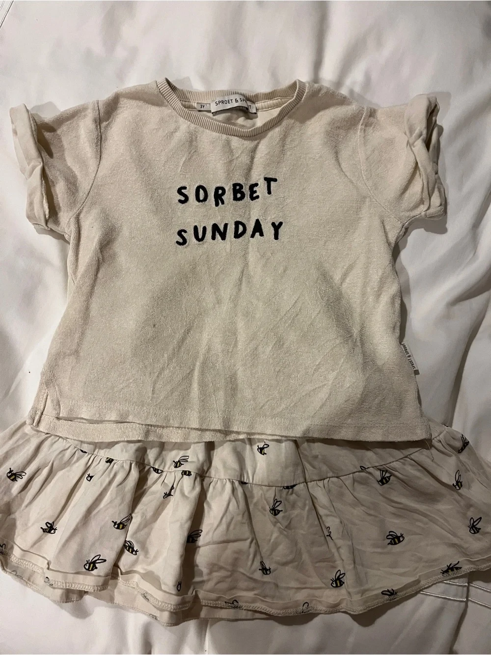 Sproet & Sprout Sorbet Sunday Ivory Girls Set